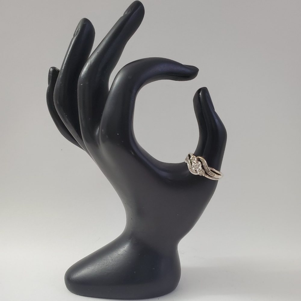 Sterling Silver 925 Diamond Ring - Picture 7 of 7